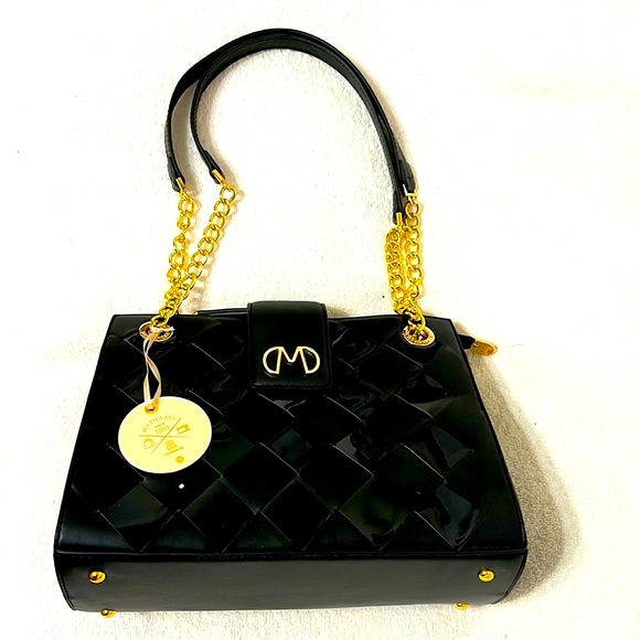 NWT Authentic Matmazel designed 5 pockets  Leather Tote shoulder bag . - Picture 3 of 10